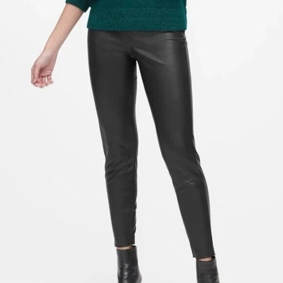 Banana Republic Devon Vegan Leather Leggings 2 - Picture 1 of 9